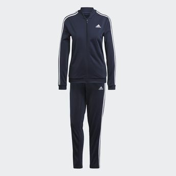 adidas Shop the Essentials 3-Stripes Track Suit - Blue at adidas.com/us! See all the styles and colors of Essentials 3-Stripes Track Suit - Blue at the official adidas online shop. Cotton Activewear With Three Stripes For Sports Season, Adidas Blue Activewear With Three Stripes, Adidas Blue Three Stripes Activewear, Adidas Sporty Tracksuit For Sports, Cotton Activewear With Three Stripes For Workout, Blue Adidas Activewear For Jogging, Blue Activewear For Jogging With Three Stripes, Adidas Sportswear Activewear With Three Stripes, Blue Adidas Activewear With Logo