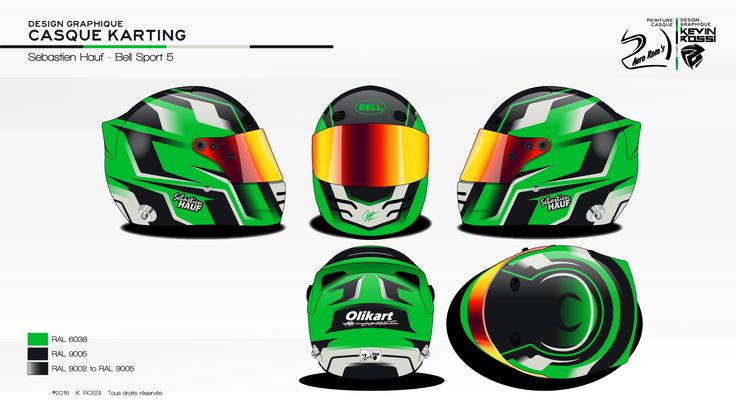 an image of a green motorcycle helmet design