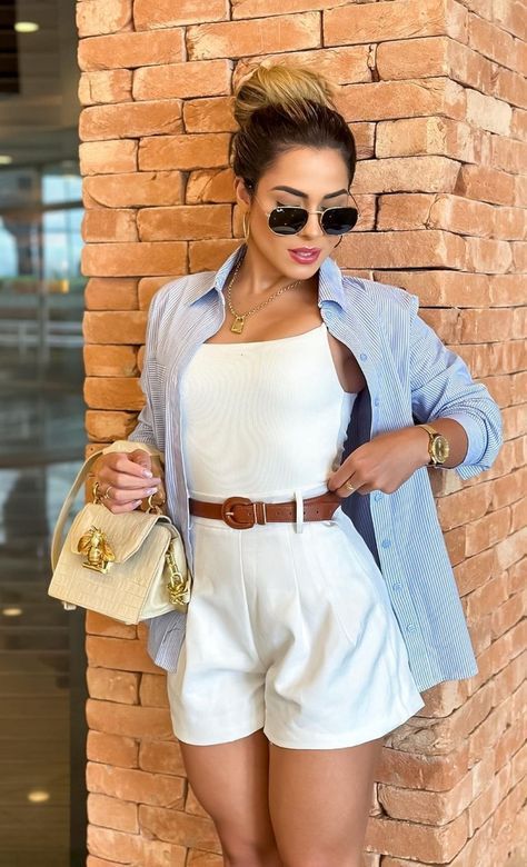 Elegant Summer Outfits, Elegante Casual, Classy Fashion, Classy Casual Outfits, Looks Chic, Summer Fashion Outfits, Look Chic, Outfits Casuales, Look Cool