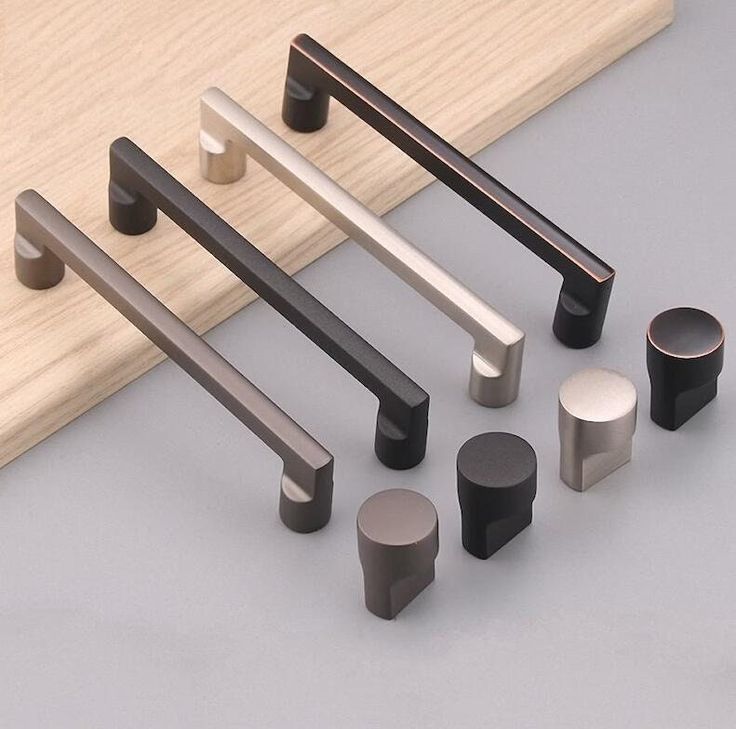 the handles and knobs are all different shapes, sizes and colors to choose from