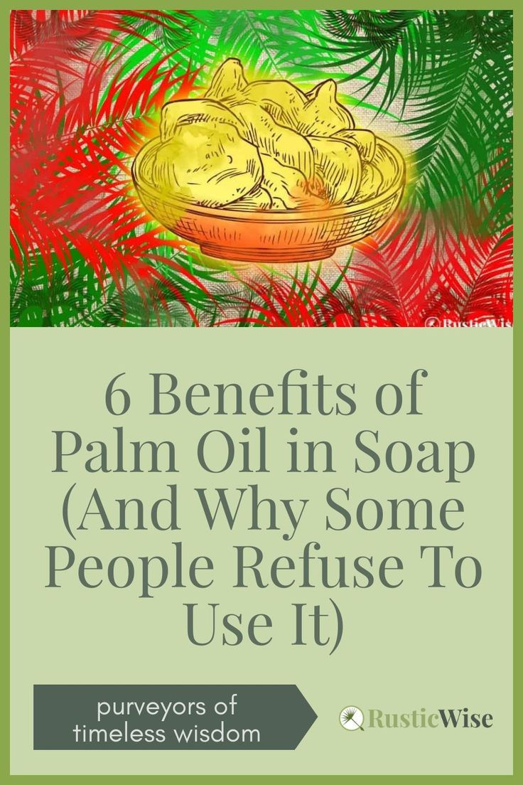 We’ll look at the various benefits of palm oil in soap, what it does in soap, along with palm oil substitutes if you wish to avoid using it. We’ll also share two soap recipes: one with palm oil, and one without. #diy #soap #soapmaking #homemade #handmade | palm oil in soap | via @RusticWise Palm Oil Soap Recipe, Palm Oil Recipes, Palm Oil Benefits, Oil Substitute, Red Palm Oil, Cold Process Soap Recipes, Soap Making Recipes, Red Palm, Bottle Label Design