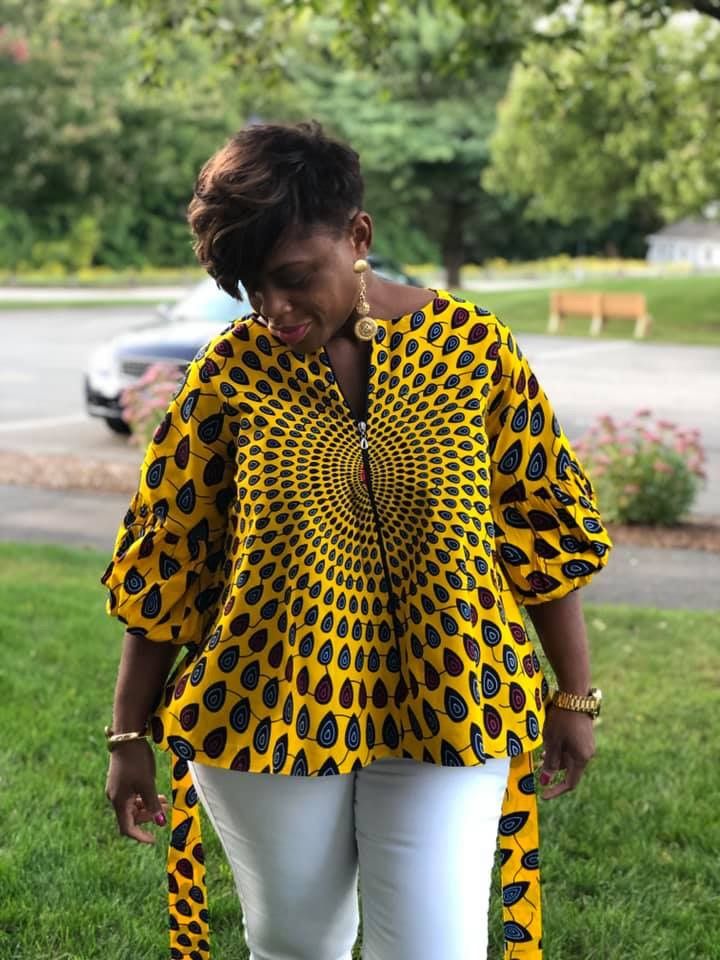 Ankara Tops Chitenge Tops Ankara Styles, Ankara Peplon Top Styles, Simple Tops For Women Ankara, Ankara Tunic Tops, Chitenge Tops, Ankara Tops Blouses, Ankara Top Styles, Ankara Tops, African Tops