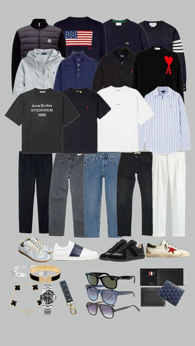 Men’s Stockholm Outfits, Men Basics Wardrobe, Men’s Essentials Outfit, Men Casual Fall Outfits, Golden Goose Fits, Finance Bro Aesthetic Outfit Men, Mens Outfits With Loafers, Men Scandinavian Style, Scandinavian Men Aesthetic