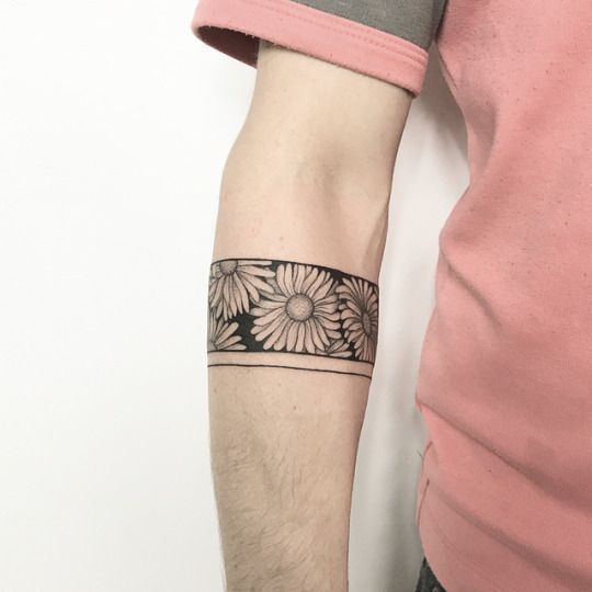 a person with a tattoo on their arm