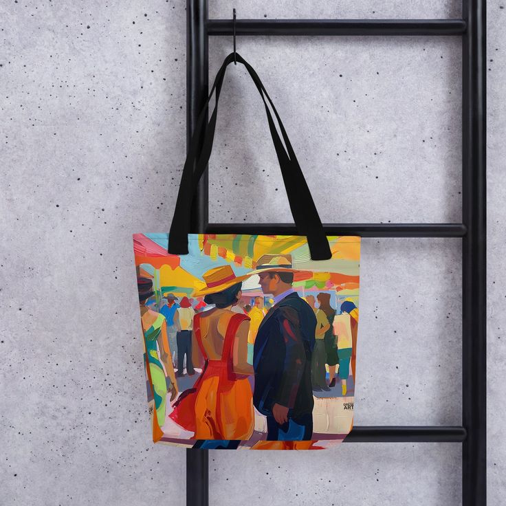 ¡Organízate con estilo con este espacioso bolso tote, ahora con ENVÍO GRATIS a España, la Unión Europea, Reino Unido, Estados Unidos y Canadá!
EL DISEÑO
Esta obra captura los vibrantes colores y la animada atmósfera de la Feria de Sevilla. Cada pincelada da vida al baile de colores, elegantes atuendos y al espíritu que define esta joya cultural.
EL BOLSO
Este bolso tote es a la vez moderno y práctico, perfecto para llevar todos tus imprescindibles con estilo y comodidad.
Está fabricado con tejido de poliéster duradero que resiste todo tipo de desgaste.
Puede soportar hasta 44 libras (20 kg) de peso, así que puedes empacar todo lo que necesites.
El bolso cuenta con asas de algodón resistente que tienen 11.8 pulgadas (30 cm) de largo y 1 pulgada (2.5 cm) de ancho.
Fabricado bajo pedido para Artsy Summer Bags, Artsy Rectangular Summer Bag, Artsy Rectangular Summer Bags, Artistic Summer Tote Shoulder Bag, Artistic Rectangular Summer Bag, Artistic Summer Bags For Everyday Use, Artistic Bags With Artwork For Gifts, Artwork Tote Bag As A Gift, Artistic Yellow Tote Bag