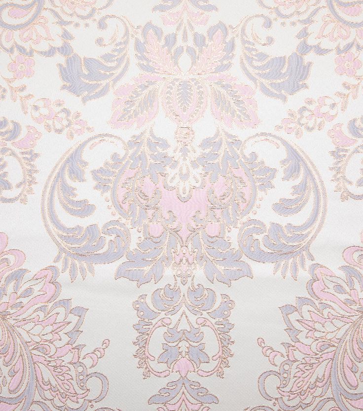 an image of a pink and blue wallpaper with floral designs on it's surface