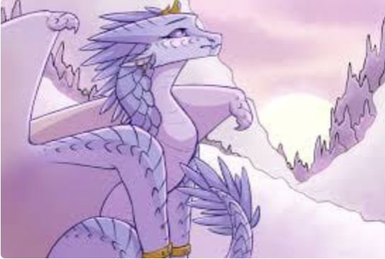 a purple dragon is standing in the snow