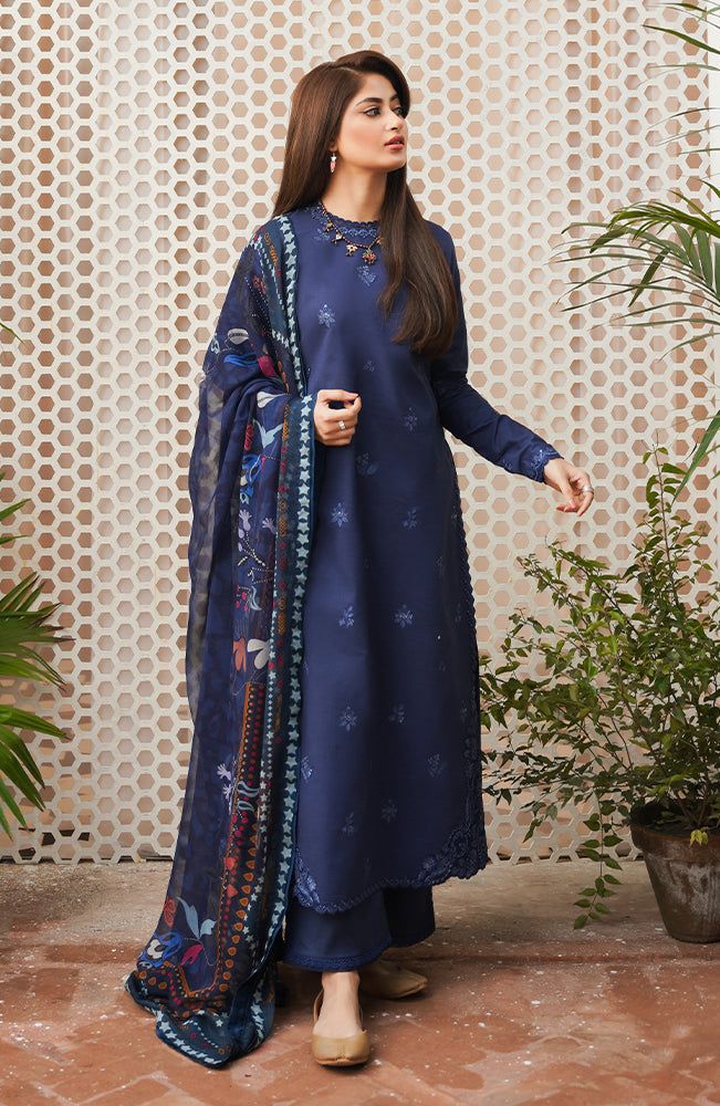 Seran Mihrimah Afsanah Spring Summer Lawn 2024 Traditional Blue Sets With Digital Print, Festive Printed Cambric Unstitched Suit, Printed Wedding Sets For Eid, Eid Printed Unstitched Salwar Kameez, Eid Unstitched Printed Salwar Kameez, Unstitched Printed Salwar Kameez For Eid, Traditional Unstitched Suit With Digital Print And Long Sleeves, Festive Unstitched Long Sleeve Suit With Digital Print, Festive Printed Unstitched Suit For Wedding