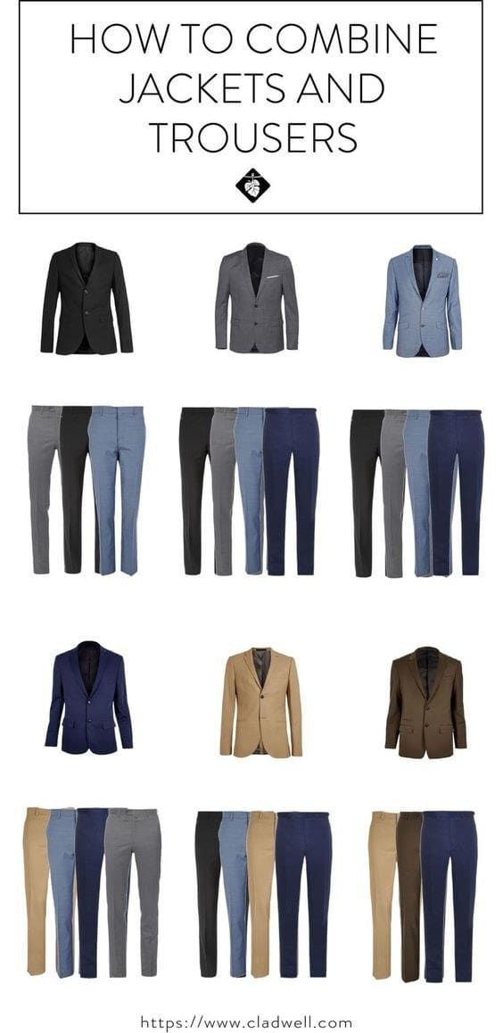 31 Simple Style Cheat Sheets For Guys Who Don't Know WTF They're Doing Stil Masculin, Suit Combinations, Light Blue Pants, Blazer Outfits Men, Mode Costume, Fashion Guide, Herren Outfit, Mode Masculine, Stil Inspiration