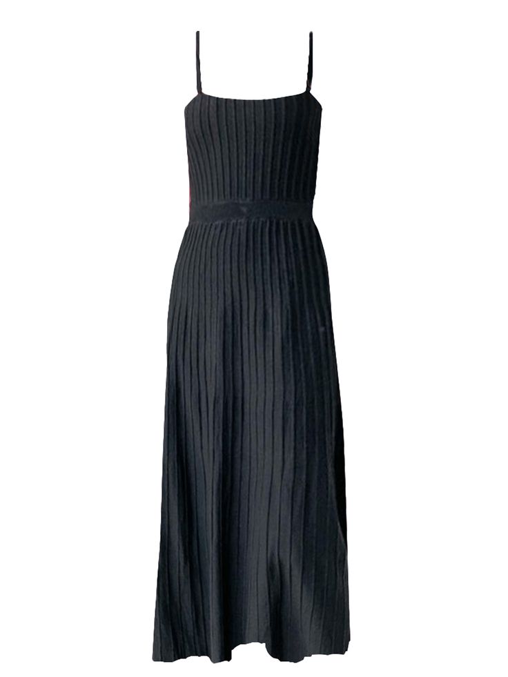 Material: Polyester Casual A-line Ribbed Midi Dress, Casual A-line Midi Dress With Ribbed Detail, Spring Ribbed Knit Maxi Dress, Ribbed Knit Dresses For Day Out, Casual Knitted Maxi Dress, Casual Knit Maxi Length Sweater Dress, Athleisure Dress, Corporate Attire, Knit Maxi Dress