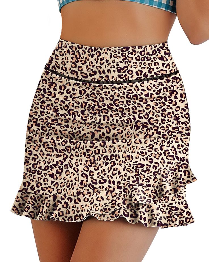 PRICES MAY VARY. Swim Skort Skirts UPF50+ Protection➤ Print ruffled and flowy 2 layered swim skirt bottoms for women adopt quick-drying,4-way stretch, UPF50+ sun protection fabic, well defend your skin from harmful ray. Swimsuit Bottoms with Shorts➤ Skirted swimwear built in brief for extra coverage,enhances your range of motion.The bulit-in shorts/panties and length can give you a sense of security while also showing your fascination. Bathing Suit Skirt with 2 Side Pockets➤ Ruffle swim skirt wi Bathing Suit Skirt, Swim Skirts, Swim Skort, Swimsuit Skirt, Tankini With Shorts, Bottoms For Women, Bathing Suit Bottoms, Swimsuit Bottoms, High Waisted Swim