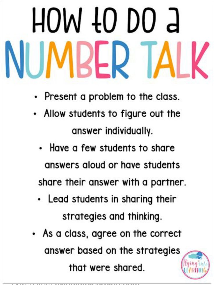 a poster with the words how to do a number talk written in different colors and font