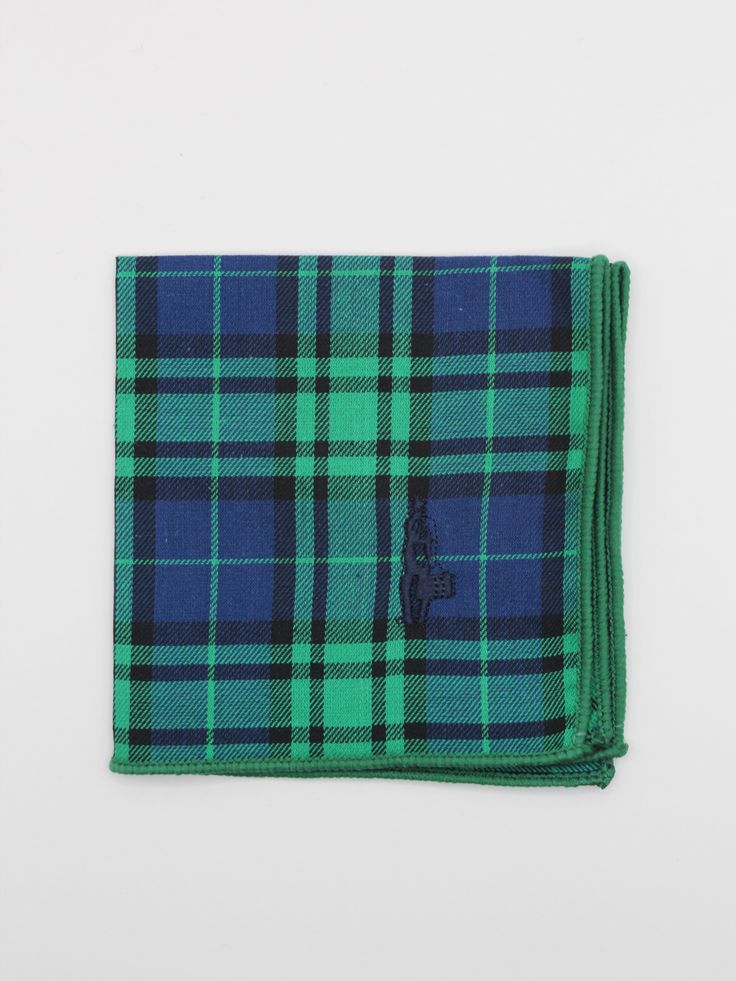 This cotton pocket square will add a smart finish to any blazer or sport coat. 100% cotton. Hand made. Machine wash warm on gentle cycle. Tumble dry low. Imported. Green Plaid, Pocket Square, Sport Coat, Preppy Style, Logo Branding, Hand Made, Forest, Your Style, Plaid