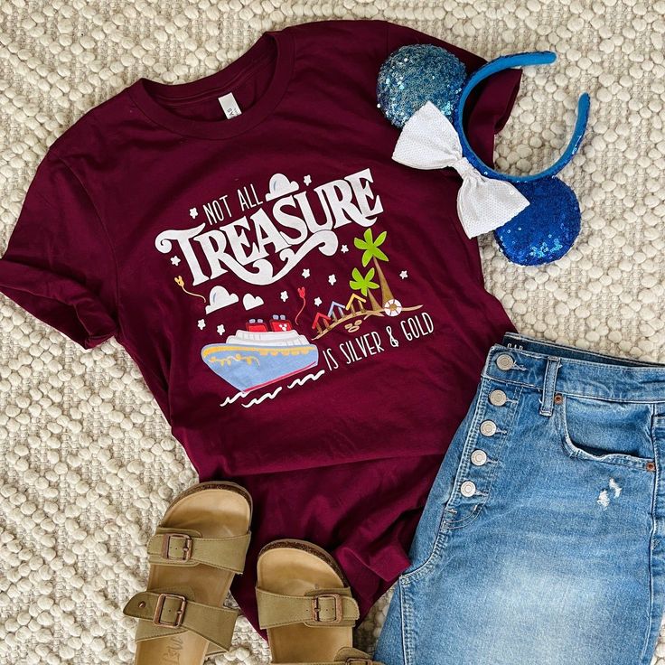 Disney Treasure T-Shirt Disney Cruise Shirt Not All Treasure is Silver and Gold Cruise Unisex T-Shirt Disney Cruise Pirate Night Outfit Ideas, Disney Cruise Shirts Family, Disney Cruise Pirate Night, First Disney Cruise, Disney Cruise Family, Cruise Design, Disney Treasure, Peter Pan Shirt, Cruise Disney