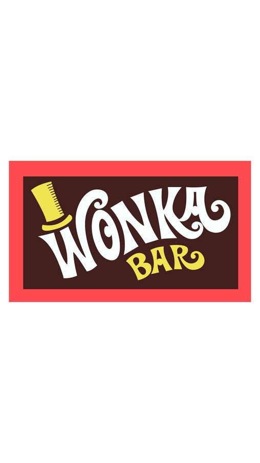 wonka bar logo on a white background