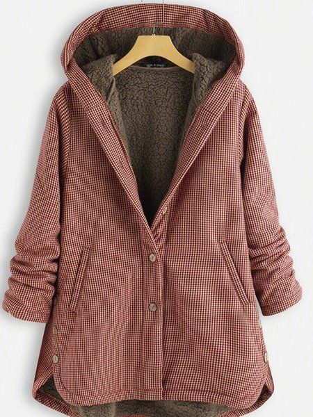 Long Sleeve Buttoned Coats & Jackets is fashionable and cheap, come to Zolucky to find out about the Clothing Button Hoodie, Fur Hood Coat, Oversized Coat, Oversized Style, Fleece Coat, Winter Coats Women, Belarus, Hooded Coat, Casual Hoodie