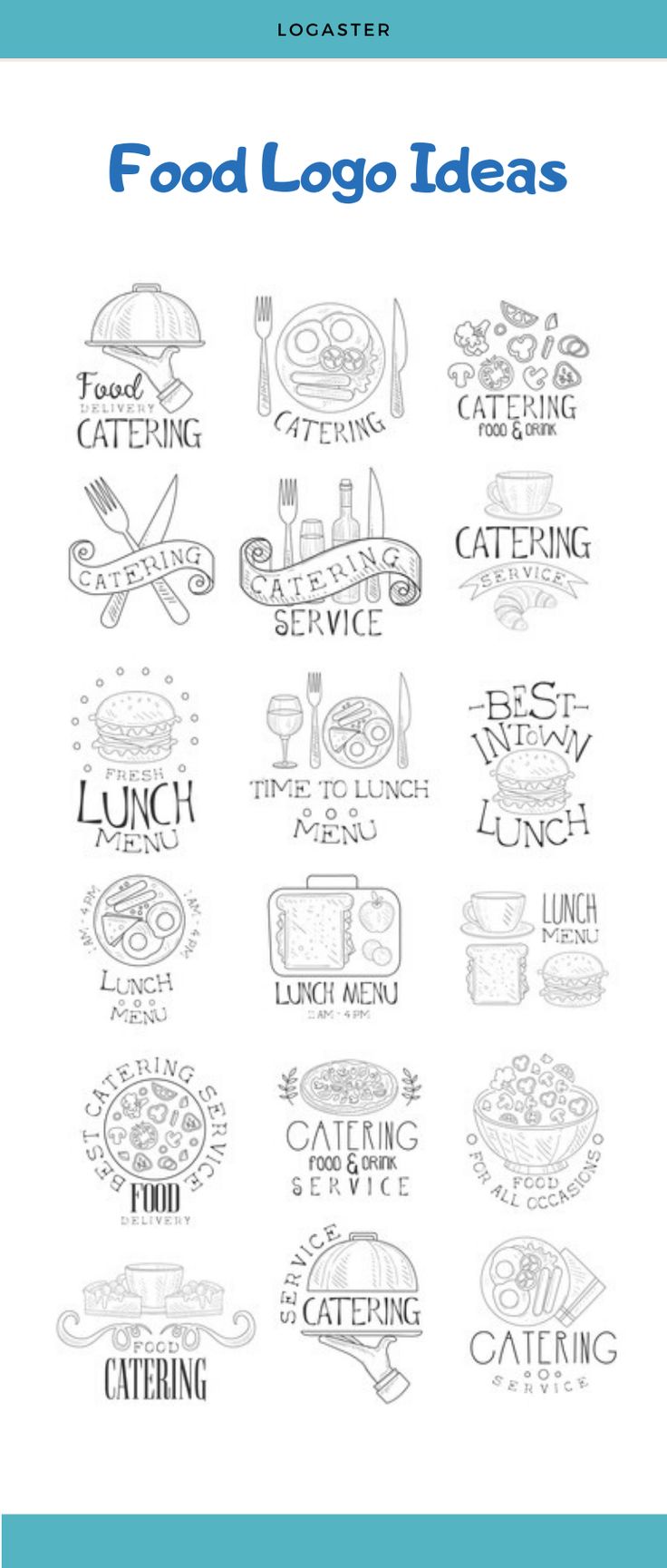 the cover of food logo ideas