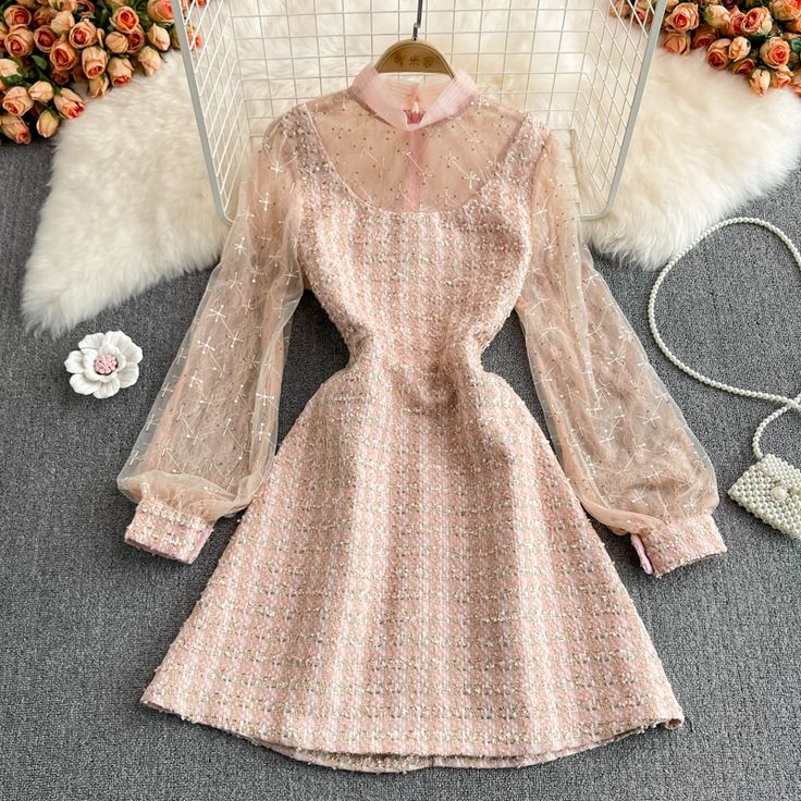 Pink A line long sleeve dress fashion dressFabric: blendedColor: pinkSize(cm): S, M, L, XL (1inch=2.54cm)S length 86cm bust 84cm waist 68cm sleeve length 60cmM length 87cm bust 88cm waist 72cm sleeve length 61cmL length 88cm bust 92cm waist 76cm sleeve length 62cm&ltp&gtXL length 89cm bust 96cm waist 80cm sleeve length 63cm&lt/p&gt&ltbr/&gt&ltp&gt2XL length 90cm bust 100cm waist 84cm sleeve length 64cm&lt/p&gt&ltbr/&gt Elegant Pink Long Sleeve Dress For Winter, Elegant Long Sleeve Pink Dress For Winter, Elegant Pink Mini Dress With Lantern Sleeves, Elegant Pink Lantern Sleeve Mini Dress, Feminine Pink Dresses For Winter, Pink Lantern Sleeve Dress For Party, Pink Lantern Sleeve Party Dress, Pink Lantern Sleeve Dress For Fall, Feminine Long Sleeve Party Dress