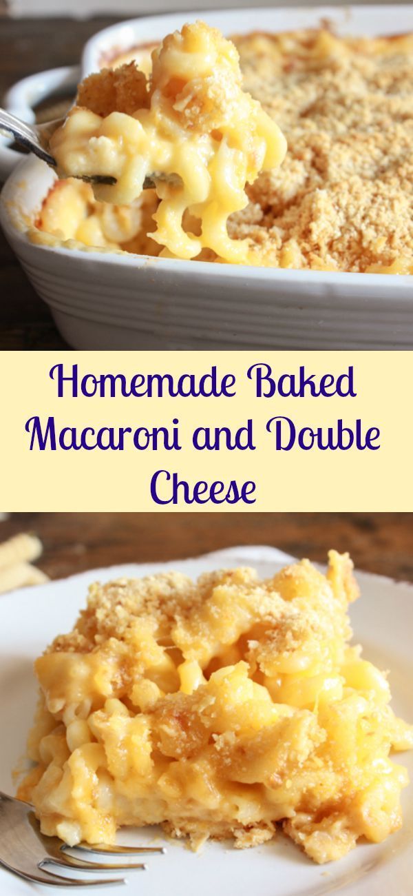 this homemade baked macaroni and cheese casserole is the perfect side dish