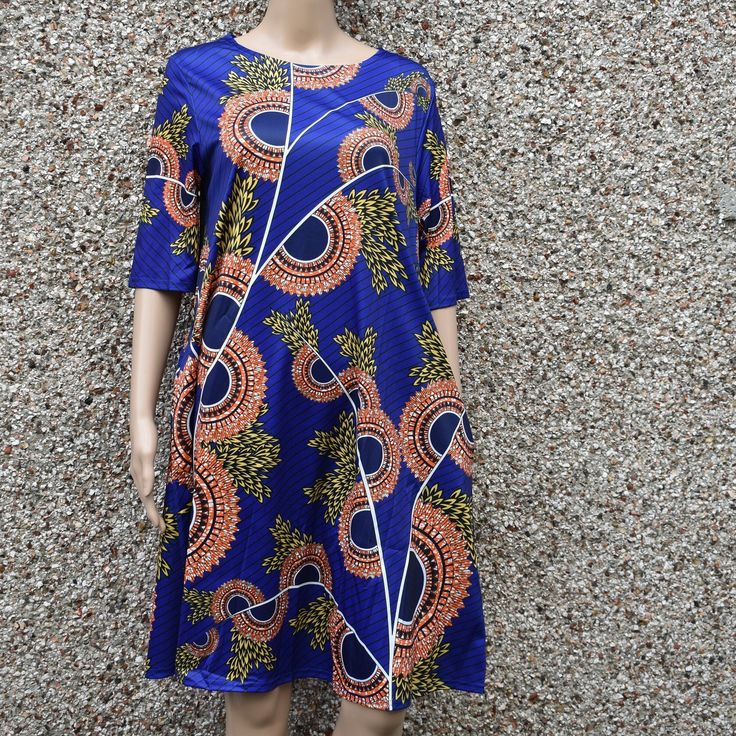 Stunning artisan-style print dress. Short sleeve and knee-length. Free sizes, available in different colours, limited sizes available. Length of dress: 40" L - UK 14 - 18 XL - UK 18 - 22 Dress measurement example - X-Large Length of dress: 40" Chest: 19.5" The sizes above are based on common customer sizes. Any questions, please contact us. Blue Printed Knee-length Mini Dress, Knee-length Printed Shift Dress, Printed Shift Dress, Knee-length, Multicolor Vibrant Print Knee-length Dress, Vibrant Multicolor Print Knee-length Dress, Multicolor Print Knee-length Dress, Knee-length Patterned Printed Dresses, Knee-length Printed Dress, Blue Short Sleeve Dresses With Abstract Print