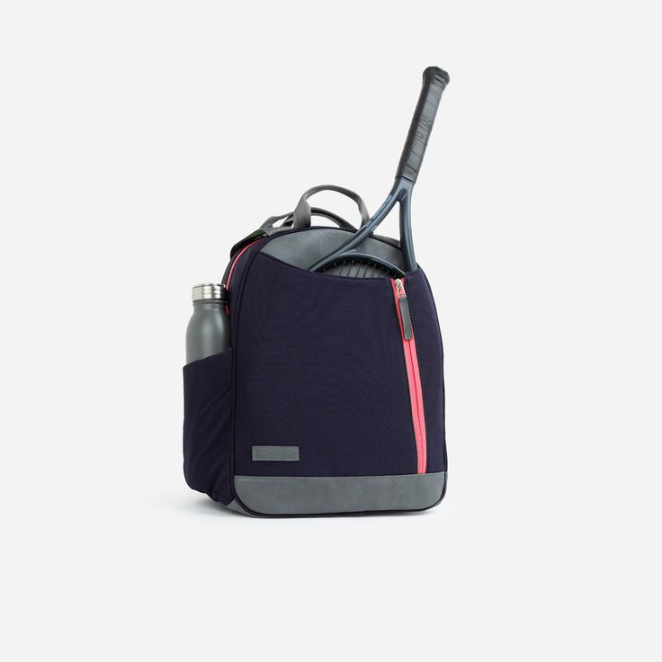 Navy & Watermelon Sporty Backpack With Functional Pockets For On-the-go, Sporty Backpack With Removable Pouch For On-the-go, Modern Sports Backpack, Sporty Rectangular Backpack For On-the-go, Sporty Rectangular Backpack For Everyday Use, Sporty Rectangular Everyday Backpack, Sporty Everyday Rectangular Backpack, Sporty Backpack With Removable Pouch, Tennis Bags Backpacks