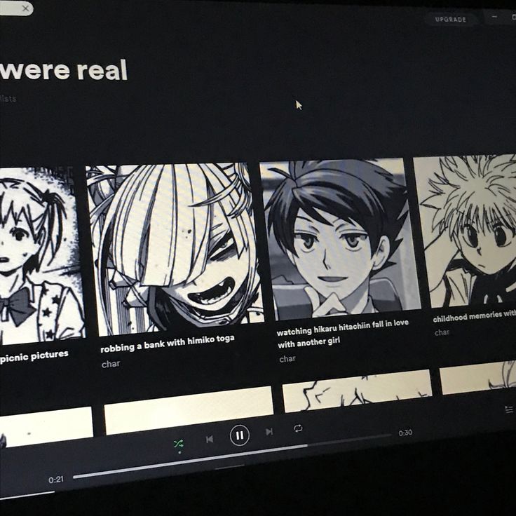 an image of anime characters on the webpage