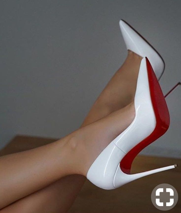 Pinterest:montesemily287 Heels High Classy, High Heels Classy, Shoes Heels Classy, White High Heels, Heels Classy, Louboutin Heels, Studded Heels, Platform High Heels, Fashion Heels