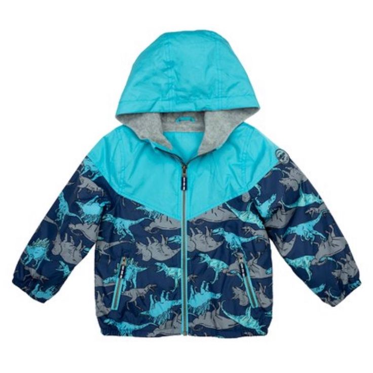 Bundle Them Up In This Midweight Jacket Featuring Toasty-Warm Fleece Lining, An Attached Hood And A Fun Dino Print. Size 5/6 100% Polyester Machine Wash; Tumble Dry Playful Long Sleeve Outerwear For Outdoor, Playful Outerwear With Drawstring Hood And Long Sleeves, Playful Long Sleeve Outerwear With Drawstring Hood, Adjustable Hood Long Sleeve Outerwear For Playtime, Hooded Outerwear With Drawstring Hood For Playtime, Casual Outerwear With Adjustable Hood For Playtime, Playful Hooded Outerwear For Playtime, Playful Hooded Windbreaker For Winter, Playful Hooded Winter Windbreaker