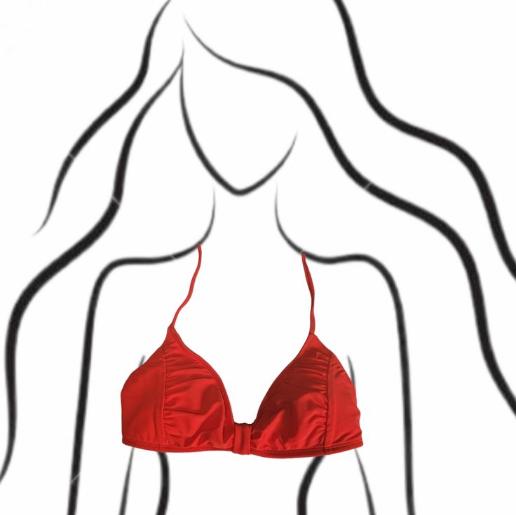 The Bikini Lab Red Bikini Top Bralette Size Medium Red Swimwear With Built-in Bra For Swimming, Red Fitted Halter Top With Built-in Bra, Fitted Red Halter Top With Built-in Bra, Red Halter Top With Built-in Bra For Summer, Red Bra-friendly Swimwear For Beach Party, Red Triangle Halter Top For Sunbathing, Red Triangle Halter Top For Beach, Red Halter Neck Top For Poolside, Red Beachwear Swimwear, Bra-friendly