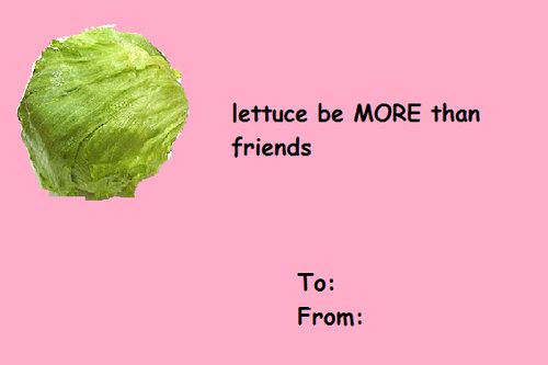 lettuce is more than friends to form an image on a pink background with the words lettuce be more than friends