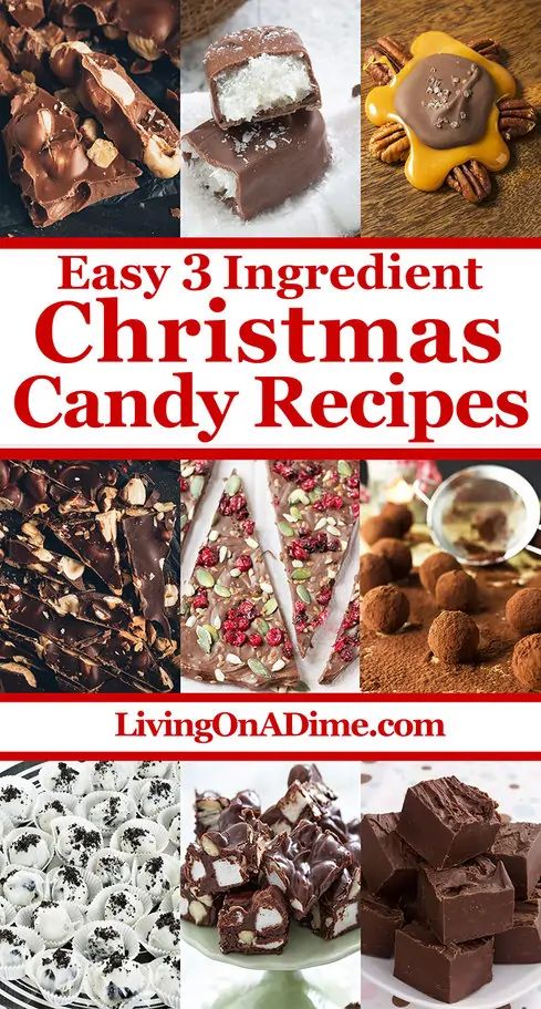 easy 3 ingredient christmas candy recipes