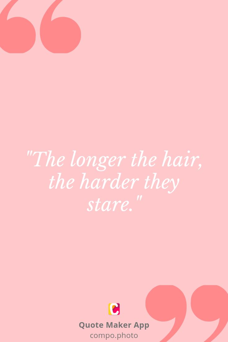 a pink background with the quote life isn't perfect, but your hair can be