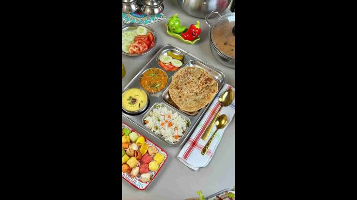 the meal is prepared and ready to be eaten on the buffet table at the restaurant