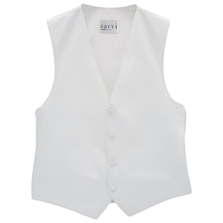 White colored solid vest Formal Sleeveless Cotton Outerwear, Classic Sleeveless Solid Outerwear, Fitted Solid Color Tank Vest, Elegant Sleeveless Cotton Vest, Solid Fitted Tank Vest, Fitted Tank Vest, White Formal Vest For Spring, White Fitted Vest For Spring, Fitted White Vest For Spring