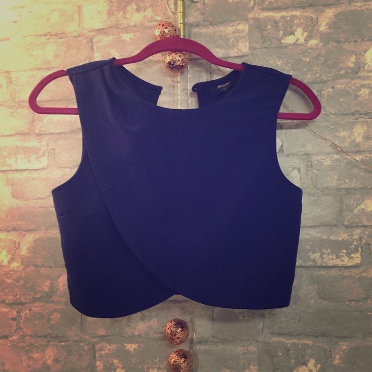 Royal Blue Small Nastygal Crop Top Button Closure Cut Out Bottom To Show Some Skin Pair W/ High Waist Skirts, Shorts Or Pants & Heels Never Worn Bc Too Small No Tags Bc Lost It Elegant Blue Sleeveless Crop Top, Elegant Sleeveless Blue Crop Top, Elegant Blue Crop Top For Night Out, Chic Blue Crop Top For Party, Chic Blue Party Crop Top, Blue Cropped Crop Top For Night Out, High Waist Skirts, High Waisted Skirt, Royal Blue