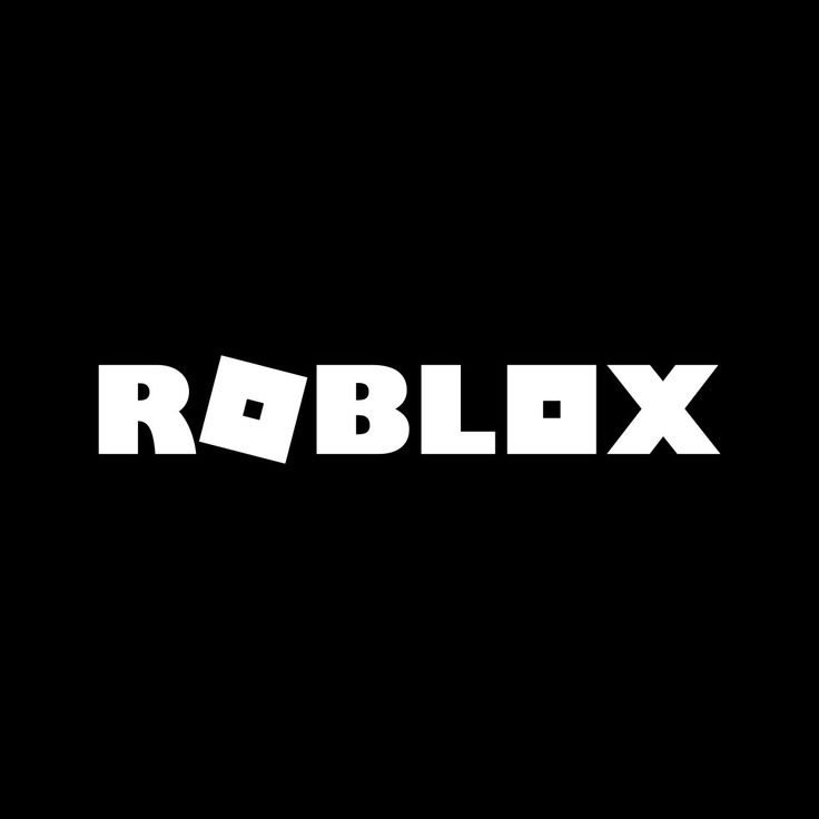 the word roblox is written in white on a black background with an image of a