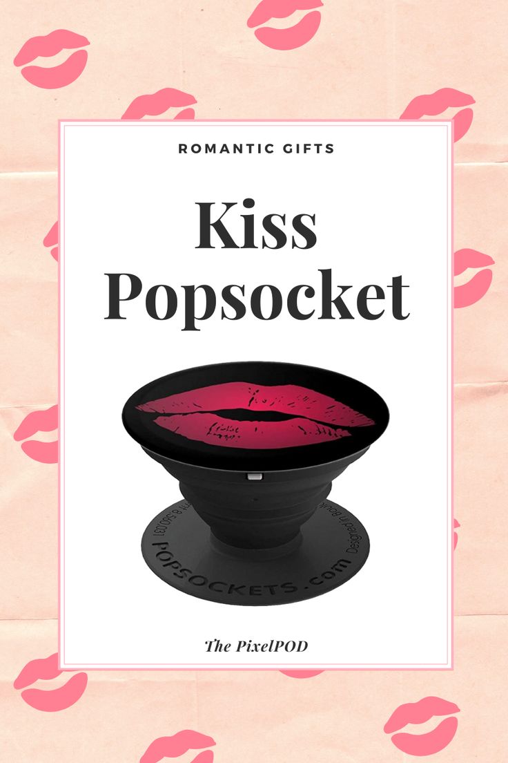 a book cover with the title kiss popsocket on it's front and bottom corner