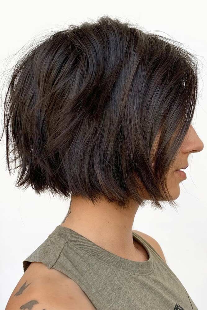 Brown Textured Bob  #choppybob #bobhairstyles #bobhaircuts #hairstyles #haircuts Hair Inspiration | Haircut Ideas | medium length hair | hair color ideas | hairstyles | Cute hair | short hair | Choppy Bobs, Introductory Paragraph, Choppy Bob Haircuts, Textured Haircut, Edgy Pixie, Choppy Bob, Choppy Bob Hairstyles, Pin Hair, Layered Bob Hairstyles