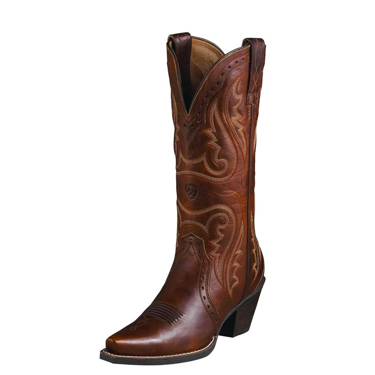 PRICES MAY VARY. Premium full-grain leather foot and upper Seven-row traditional western stitch pattern Duratread outsole 4LR footbed support and cushioning 14 shaft; 2.5 heel Western Embroidery, Trees Wallpaper, Wedding Boots, Rodeo Outfits, Ariat Boots, Leather Western Boots, New West, Western Boots Women, Toe Boots