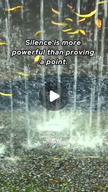 an image of rain falling down on the ground with a caption that reads, science is more powerful than providing a point