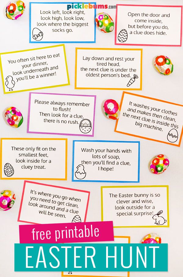 an easter printable for kids to play with