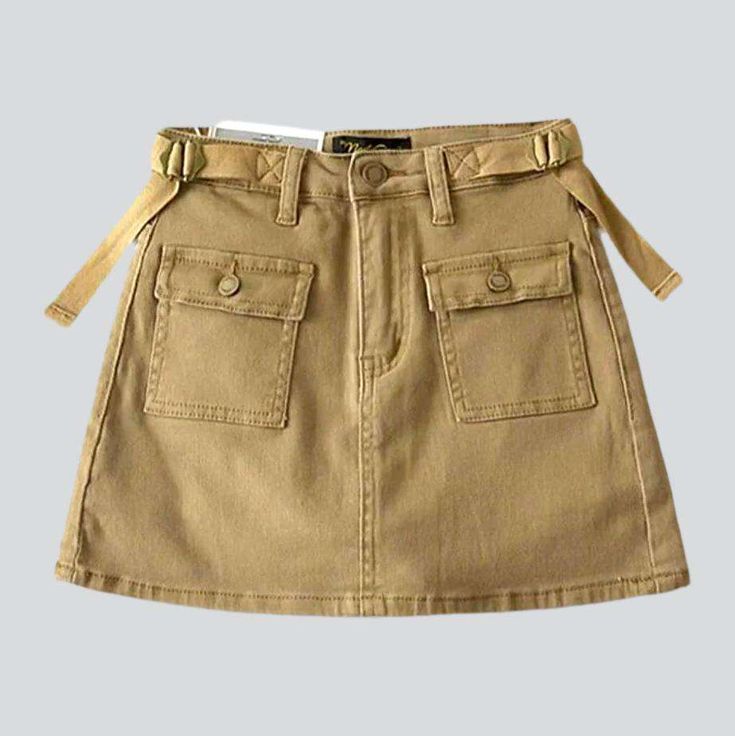 Add a playful touch to your summer wardrobe with our Adjustable Waistband Mini Denim Skort from our 2023 Summer Collection! This mini skort is the perfect blend of vintage-inspired style with a modern twist. The mid-waist. zipper and button closure. and y2k-style design make this skort a must-have for any fashionista.Distinctive Features: Y2K Style: Featuring a timeless and classic y2k-style design. this skort is sure to turn heads. Mini Length: This mid-thigh mini length is perfect for all your Casual Bottoms With Belt Loops, Mini Length, Casual Mini Bottoms With Belt Loops, Trendy Mini Cargo Skirt With Belt Loops, Spring Cotton Denim Skirt With Belt Loops, High Rise Cotton Mini Skirt With Belt Loops, Trendy Mini Cotton Bottoms, Trendy Cotton Mid-rise Mini Skirt, Trendy Mid-rise Cotton Mini Skirt, Trendy Mini Length Bottoms With Belt Loops