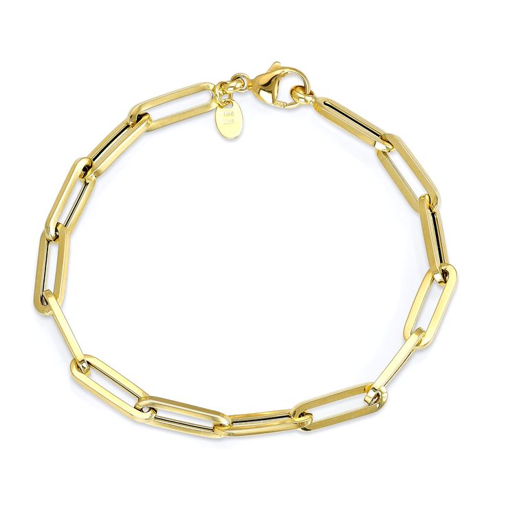 Our 14K Yellow Gold 8" Paperclip Bracelet features a paperclip link design crafted with 14K yellow gold precious metal to elevate any style. Paperclip Bracelet, Classic Accessories, Link Design, Gift Ideas For Her, Precious Metal, Stackable Rings, Paper Clip, Design Crafts, Jewellery And Watches