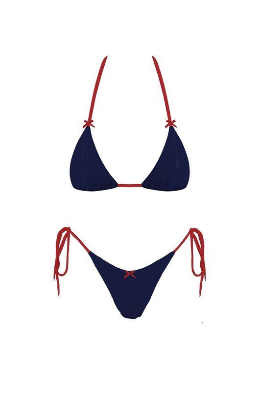 Navy Red Julia Bikini Set *PRE* - STYLED BY ALX COUTURESWIMWEAR 4th July Outfit, 4th Of July Bikinis, Swim Outfit, Summer Two Piece Outfits, Swimsuit Inspo, 4th Of July Outfit, 4th Of July Outfits, Cute Bathing Suits, Cute Swimsuits