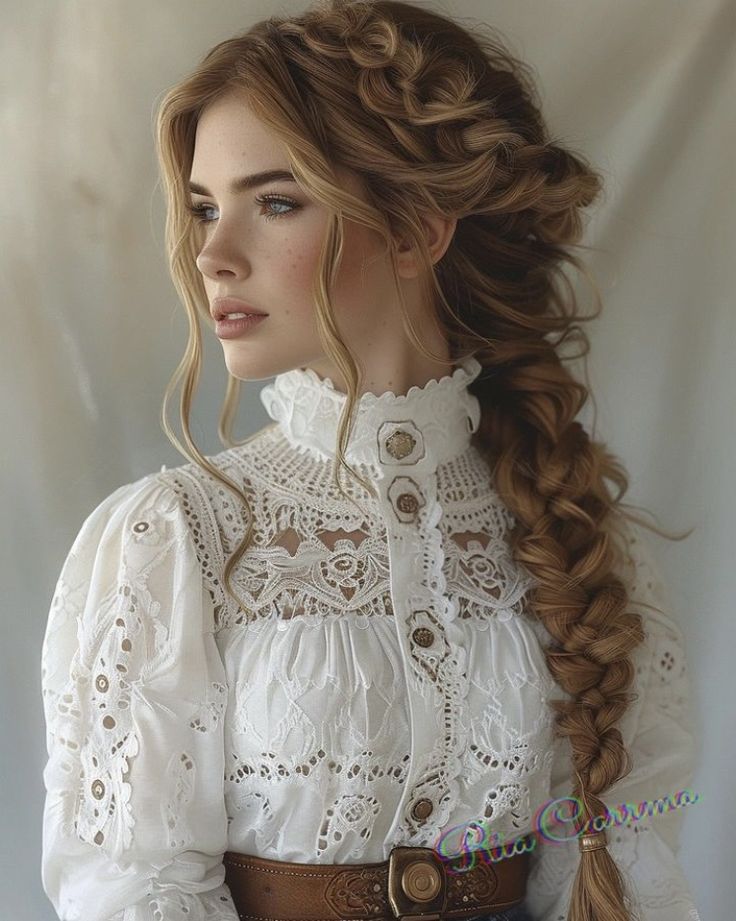 Victorian Steampunk Hairstyles, Wild West Hairstyles Women, 1700 Hairstyles Woman, Juliet Hairstyles, Easy Victorian Hairstyles, Victorian Hair Styles, 1870s Hairstyles, 1800s Hair, Victorian Era Hairstyles