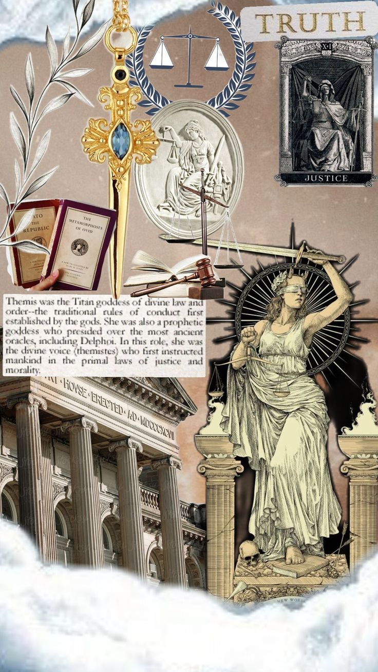 an image of the statue of liberty surrounded by other images and symbols, including a cross