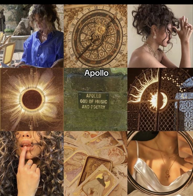 a collage of photos with the words apollo on it and pictures of women