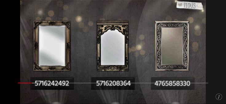 an image of three mirrors on the wall with numbers and times to choose which one is right for you