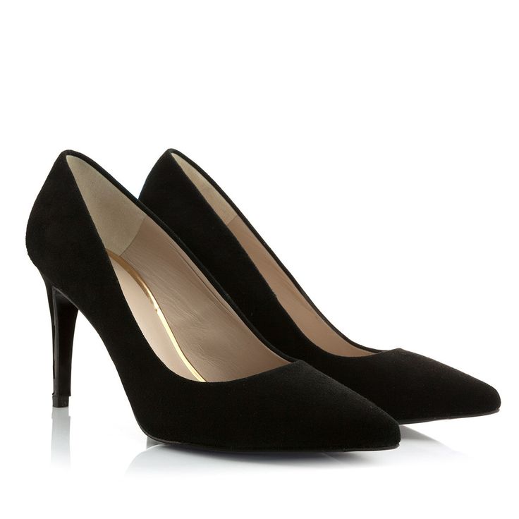 Description
Sizing / Details
Shipping / Return



COURT SHOE IN BLACK SUEDE AND GOLD-PLATED HEEL


Made in black suede, Susana Noir is the perfect wardrobe staple, standing out for its elegance and comfort. Its 8.5cm heel and its internal gel padding make it an essential basic, a must-have.

The heel lined in patent leather instead of suede gives it greater durability, it has more resistance to rubbing. The pattern of our court shoe has no visible seams either on the side or on the edge, which gives an extra quality finish.

Its neckline allows the toes to be seen slightly, visually lengthening the leg and giving it a touch of freshness to the design.


SIZING: If you are between two sizes, we recommend that you select the smallest size you normally wear in court shoes. 

If  you need adv Classic Heels With Suede Lining For Office, Classic Suede Court Shoes For Work, Formal High Heel Court Shoes With Suede Lining, Elegant Suede Court Shoes For Office, Elegant Suede Heels For Business, Elegant Suede Court Shoes For Formal Occasions, Elegant Formal Suede Court Shoes, Elegant Office Suede Court Shoes, Luxury Suede Heels For Work