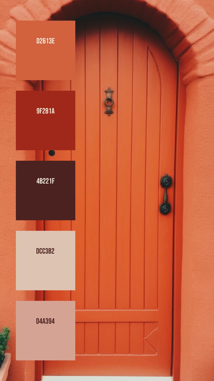 Colors:
D2613E
9F281A
4B221F
DCC3B2
D4A394 Color Combinations Paint Exterior, Deer Color Palette, Orange Front Doors, Disney Minimalist, Deer Wallpaper, Decorative Molding, Color Combinations Paint, Hex Color, Colour Pallets